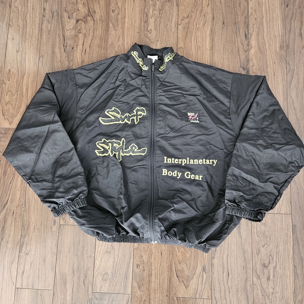 Vintage Surf Style Windbreaker Jacket Extra Large 80s